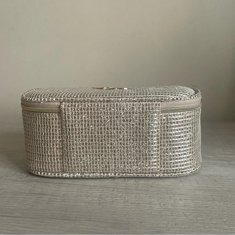 Authentic Dior Gold Woven Cosmetic Case. New. Comes With Box. - Picture 9 of 10